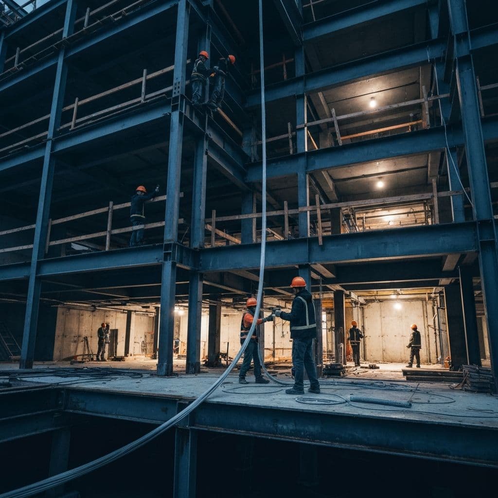 Yeni inşaat projesi güvenlik altyapısı